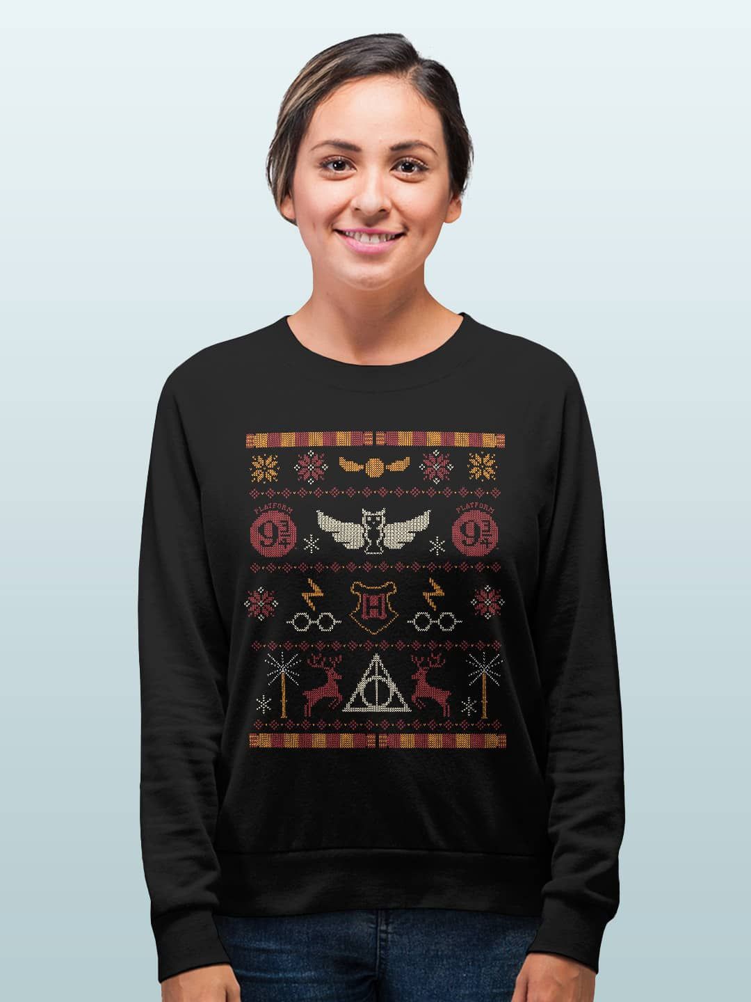 

macmerise Men Printed Sweatshirt, Black