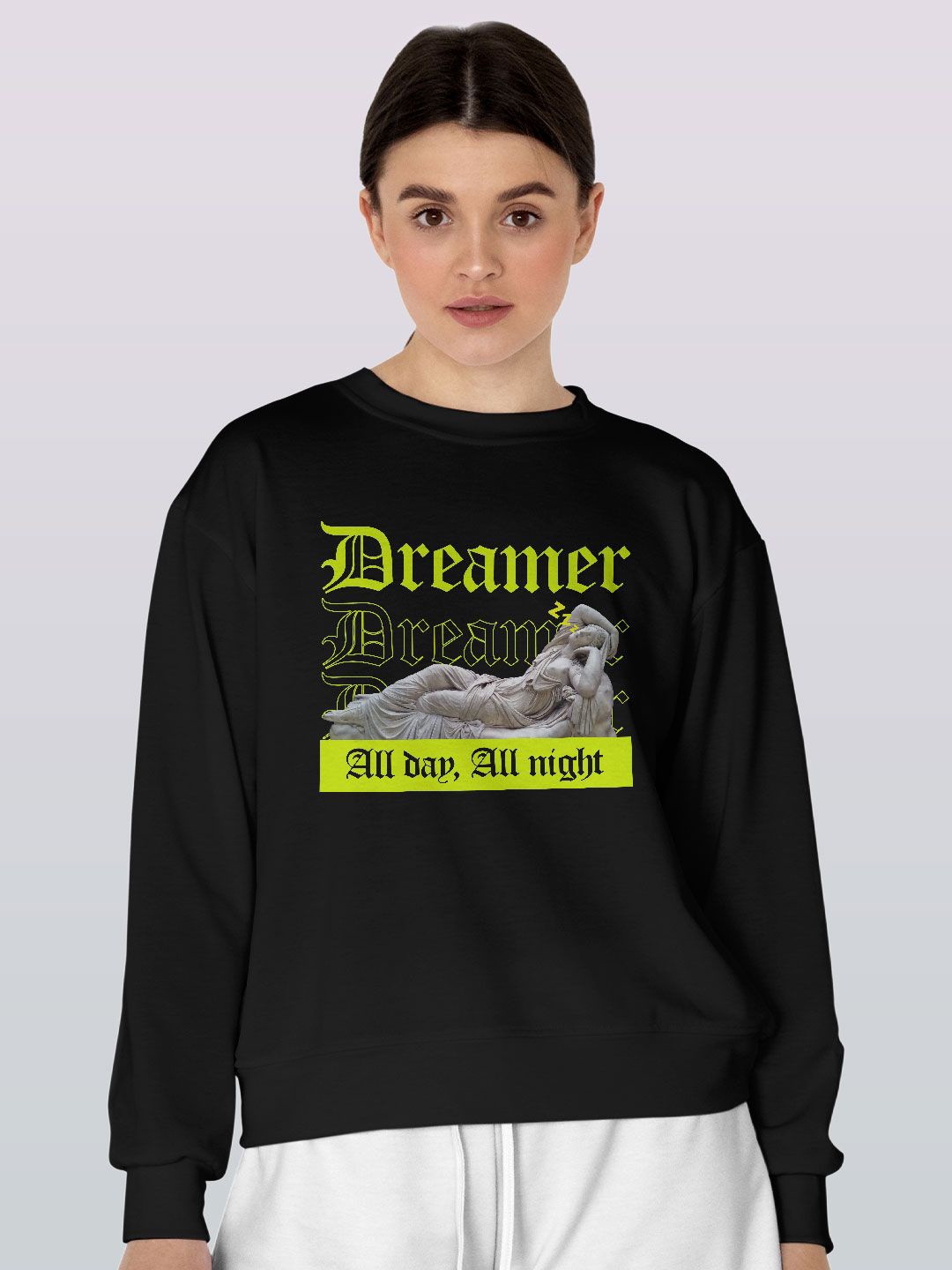 

macmerise Men Printed Sweatshirt, Black
