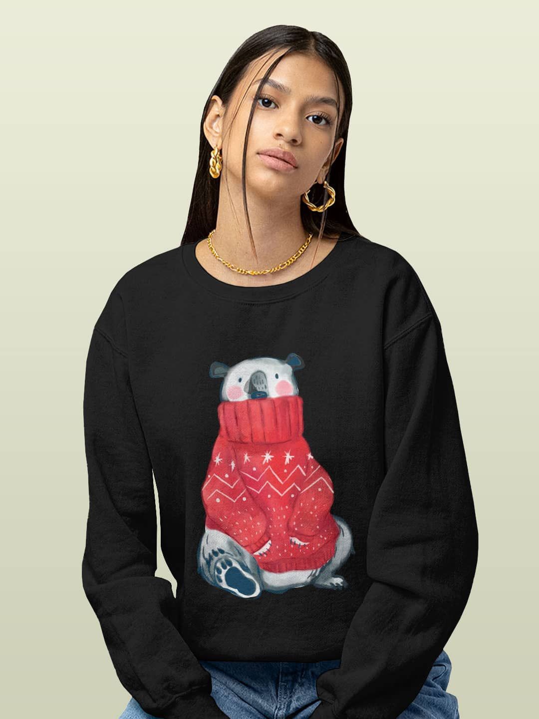 

macmerise Men Printed Sweatshirt, Black
