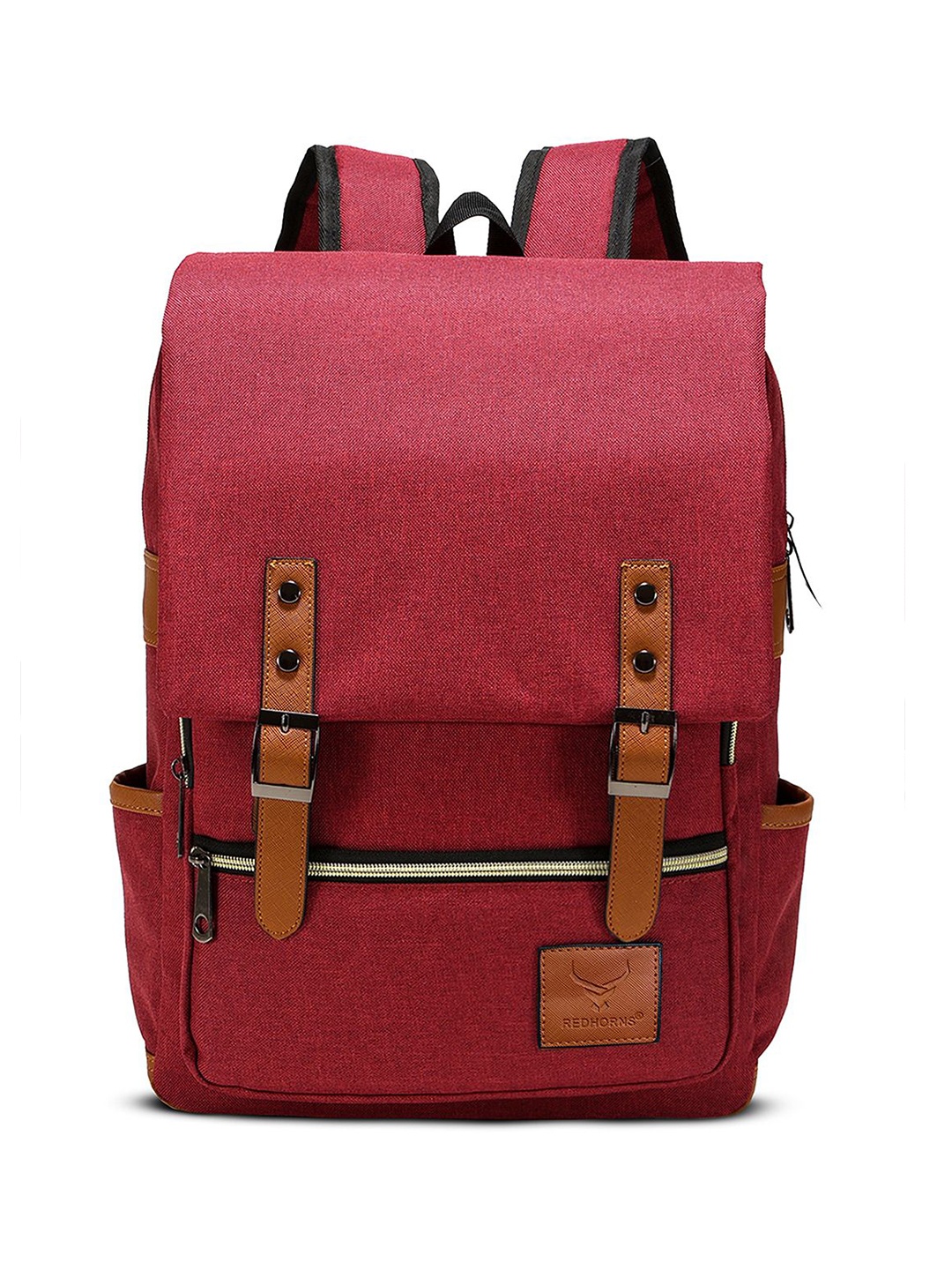 

REDHORNS Unisex Backpack with Anti-Theft, Maroon