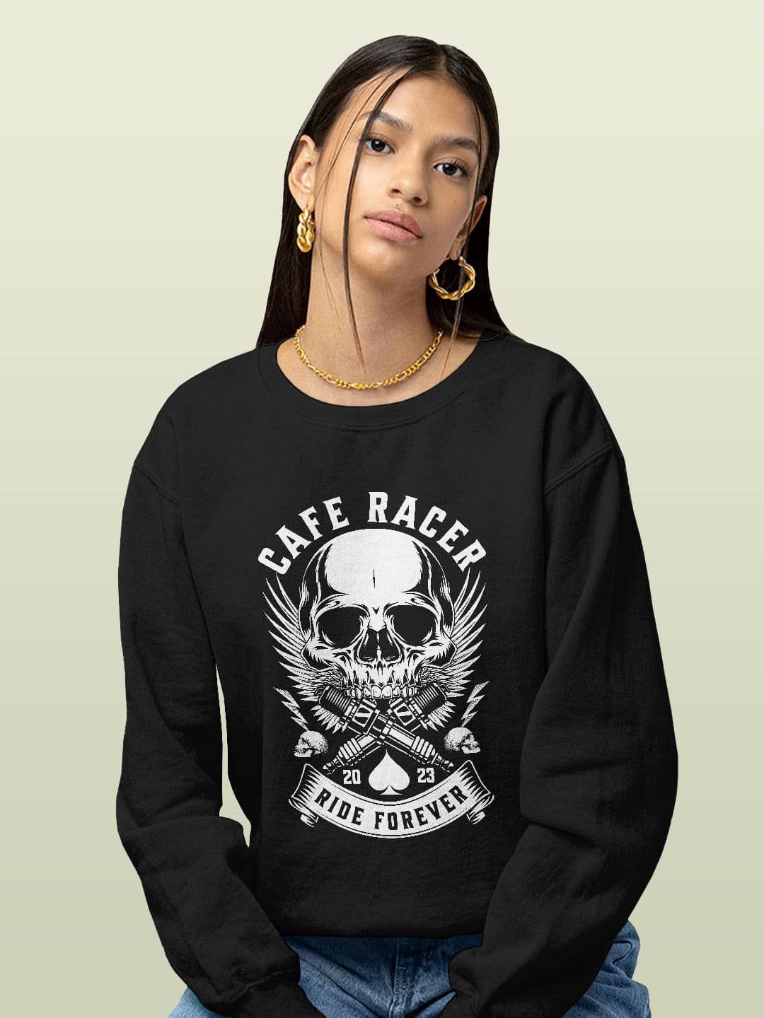

macmerise Men Printed Sweatshirt, Black