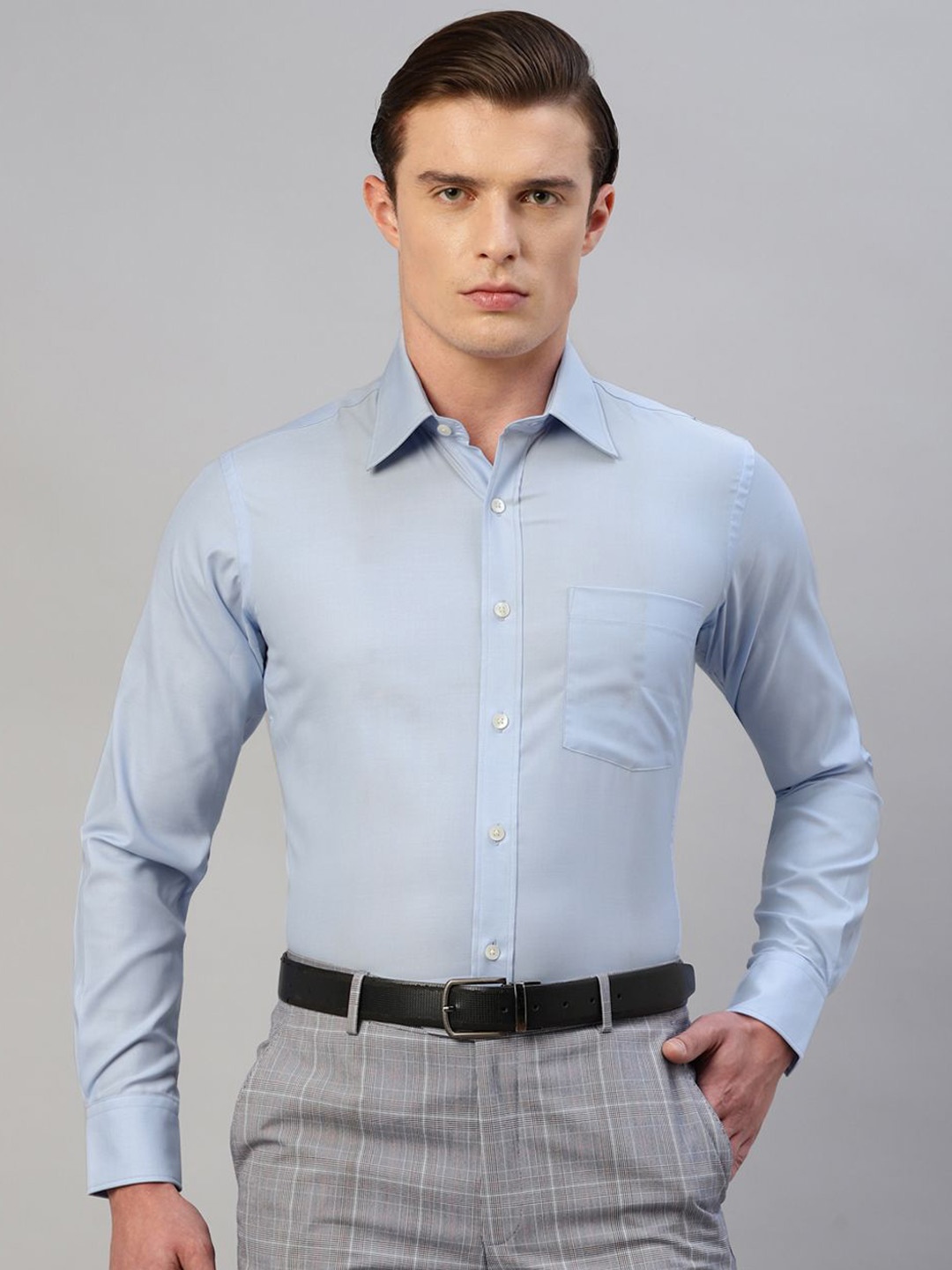 

Givo Men Opaque Formal Shirt, Blue