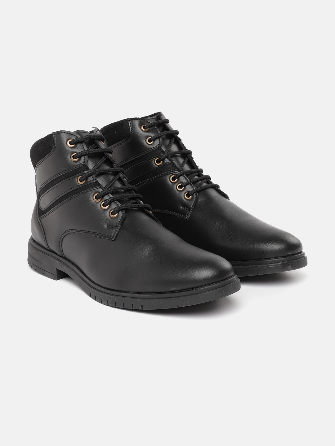 

The Roadster Lifestyle Co. Men Mid-Top Regular Boots, Black