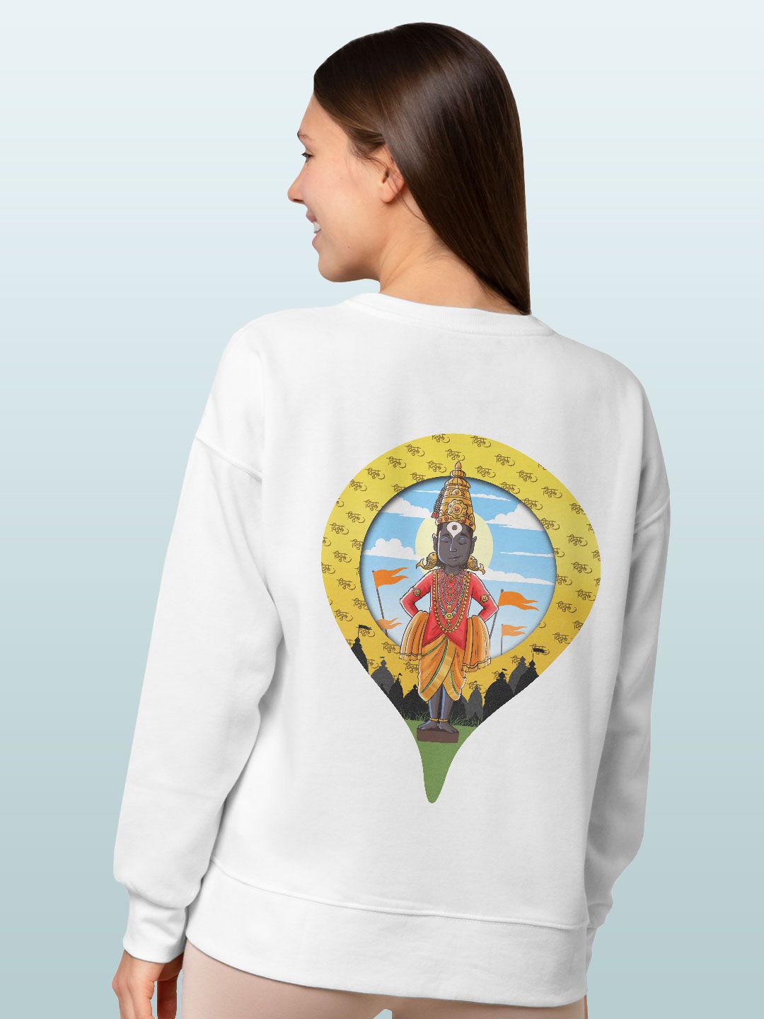 

macmerise Men Printed Sweatshirt, White