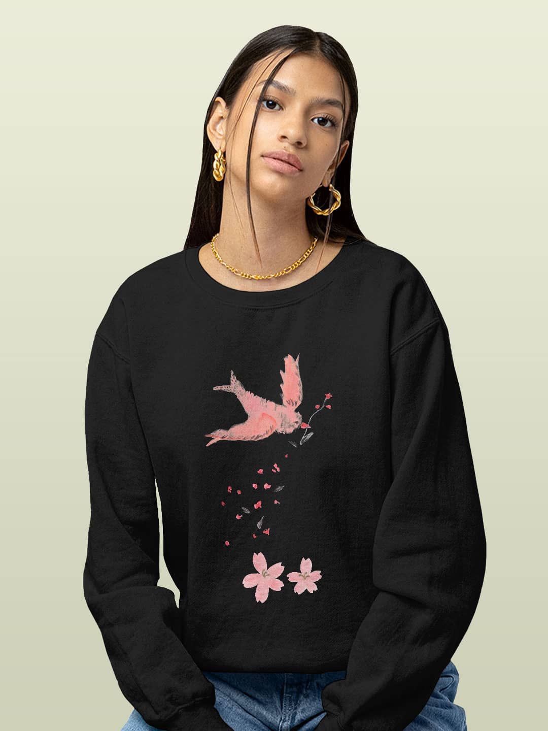 

macmerise Men Printed Sweatshirt, Black