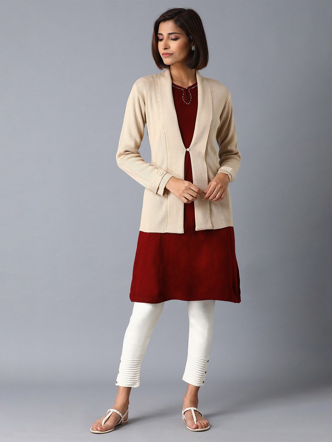 

W Women Cardigan, Beige