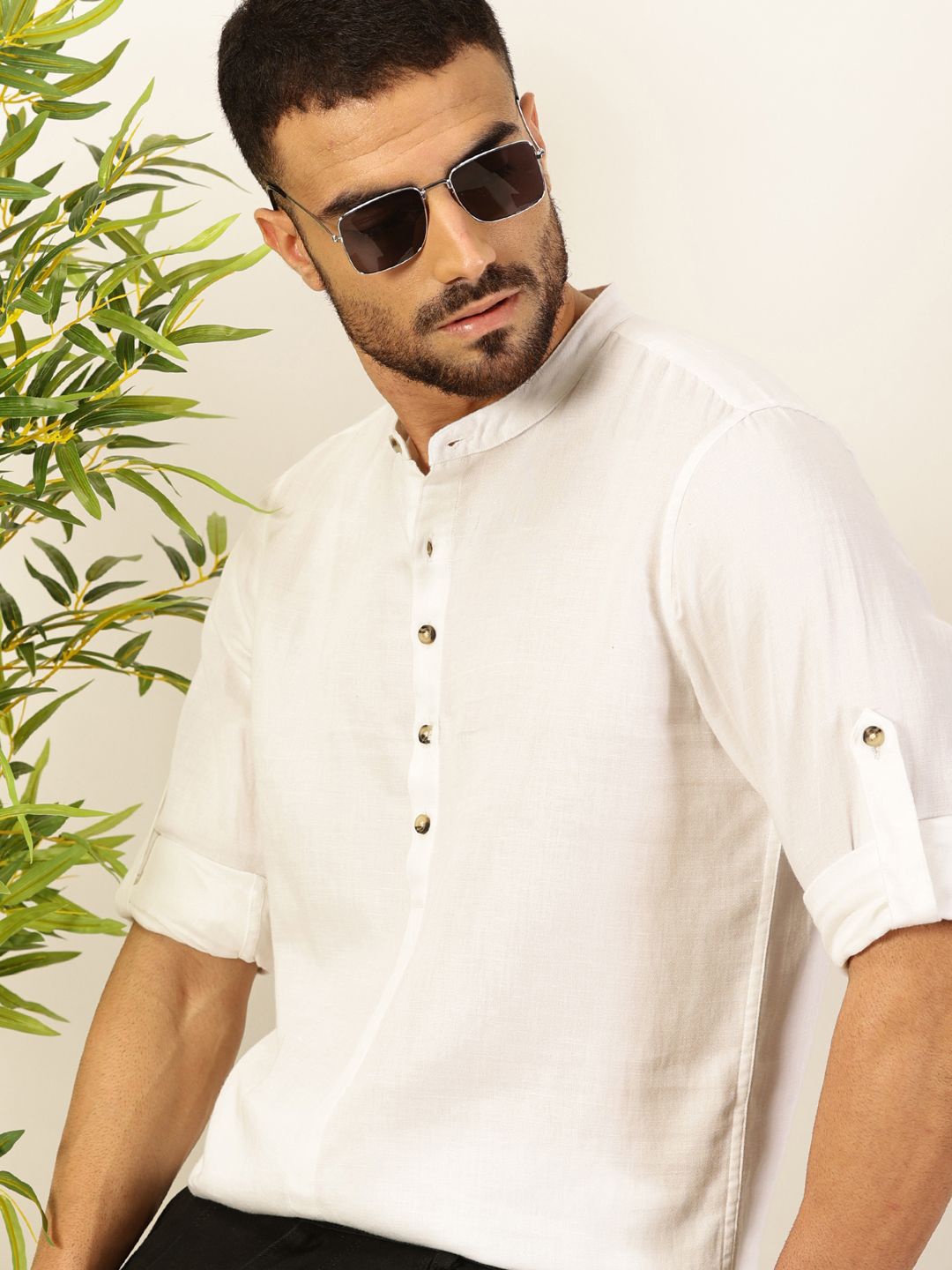 

Thomas Scott Men Premium Opaque Casual Shirt, White