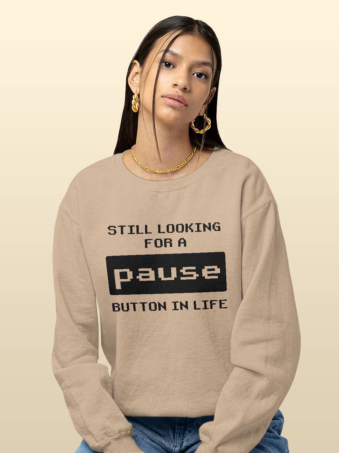

macmerise Men Printed Sweatshirt, Beige