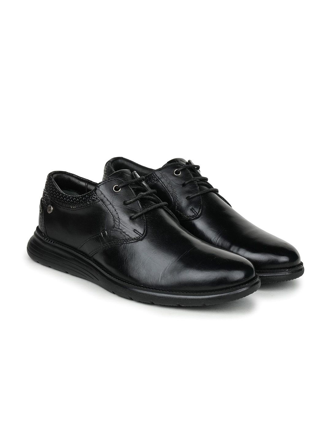 

Lee Cooper Men Leather Lace-Up Derbys, Black