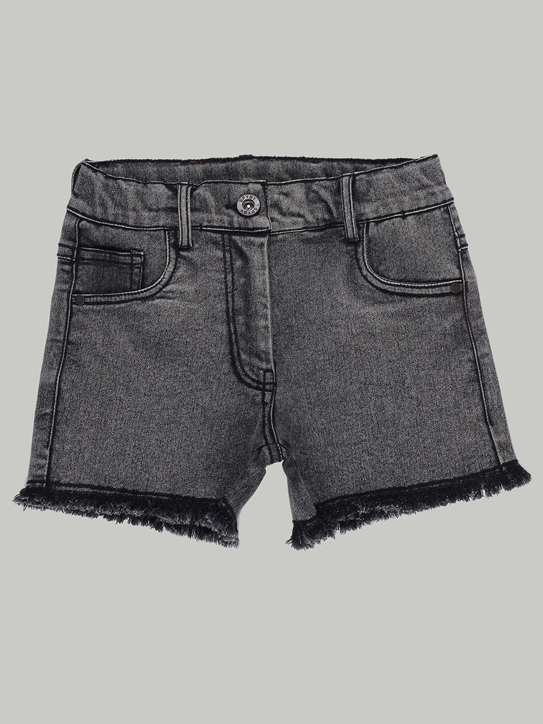 

SPYBY Girls Denim Denim Shorts, Charcoal
