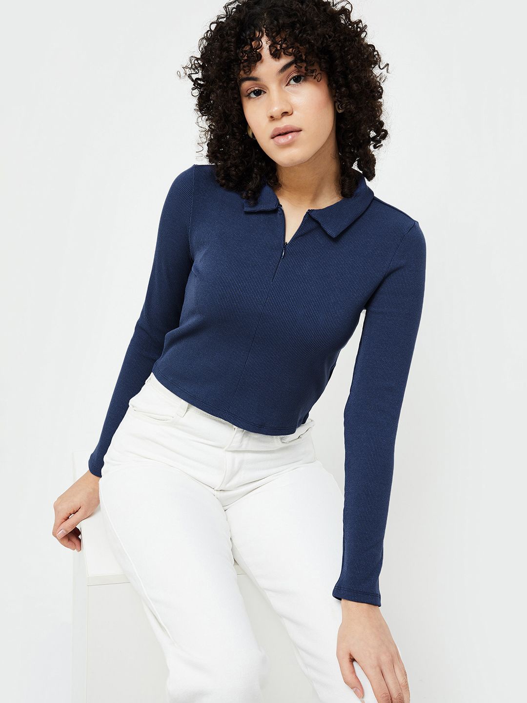 

Ginger by Lifestyle Shirt Style Top, Blue
