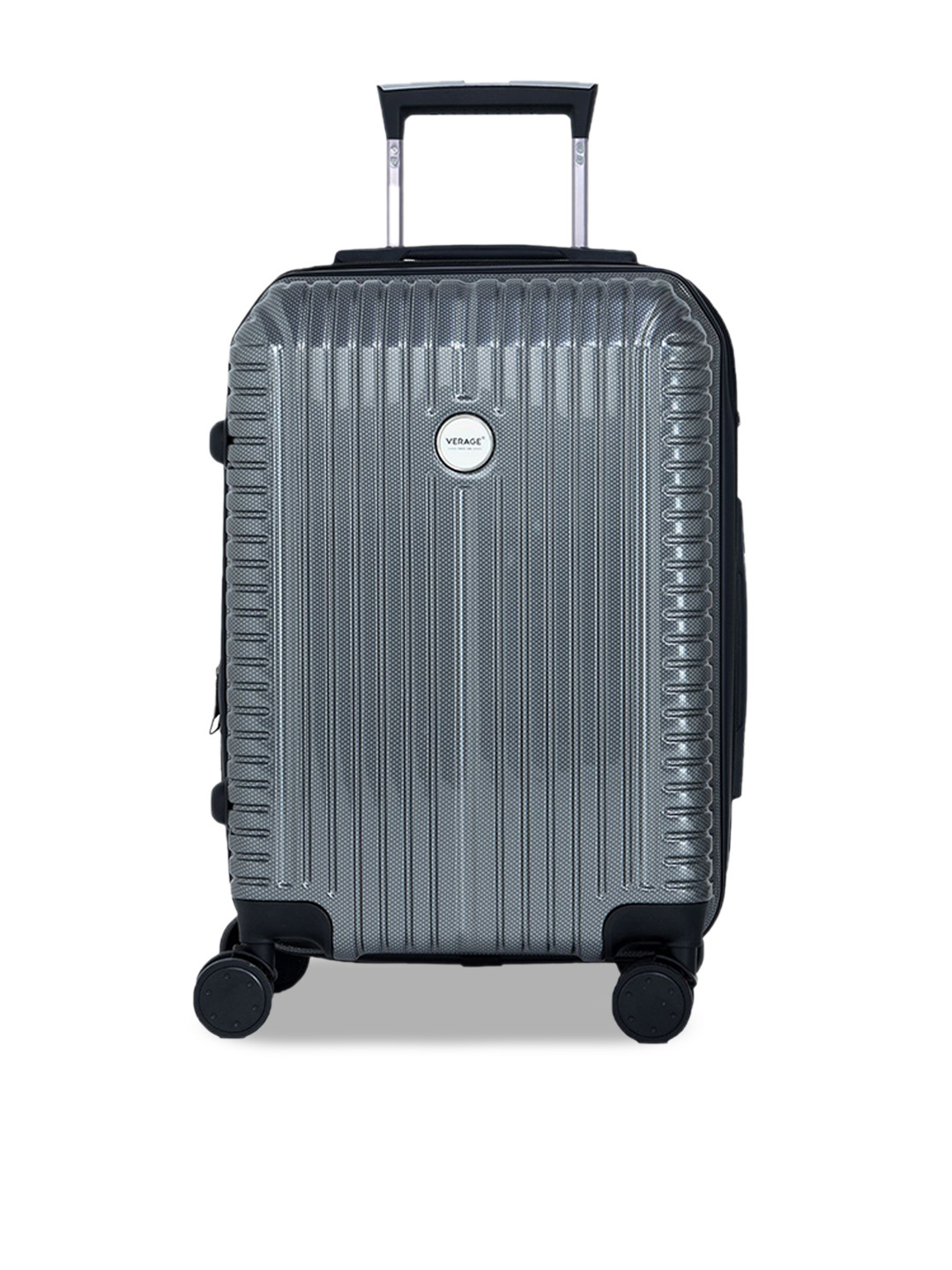 

VERAGE Echo Textured Hard Suitcase Trolley Bag, Grey