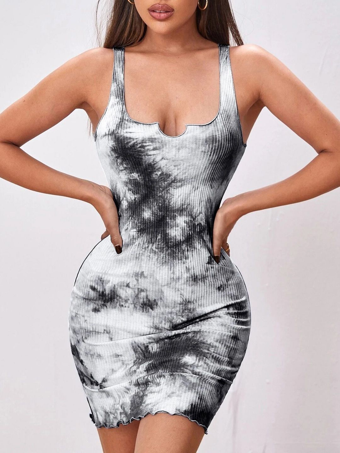

StyleCast Pack of 5 Tie & Dye Bodycon Mini Dress, Black