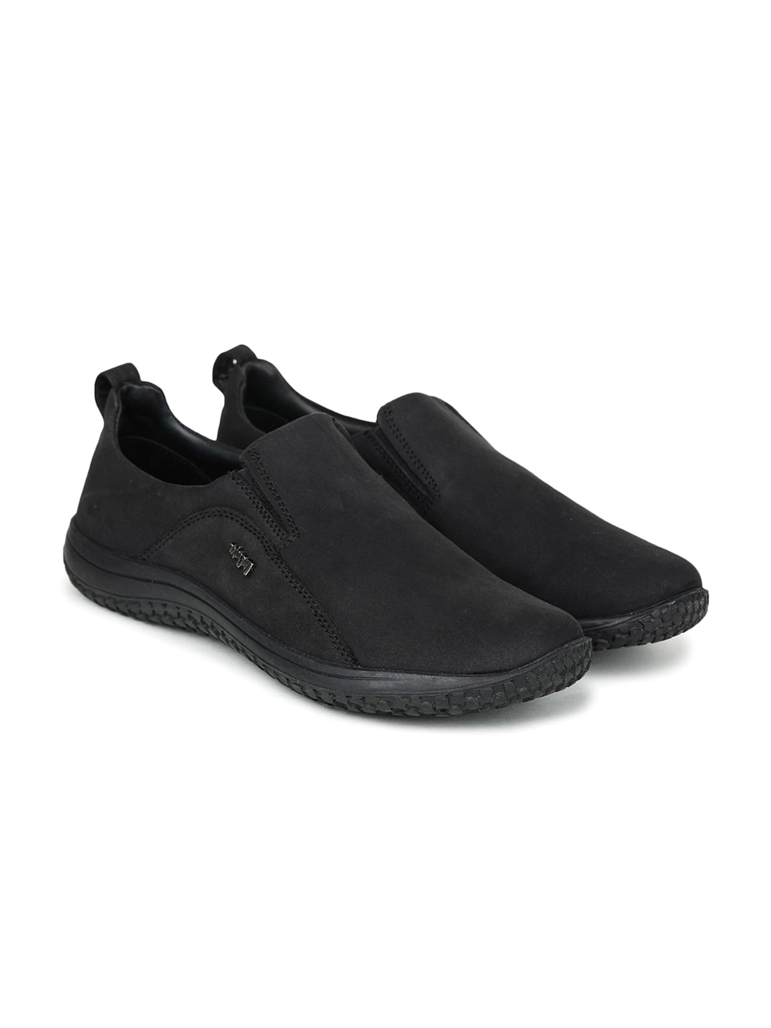 

Lee Cooper Men Leather Slip-On Sneakers, Black