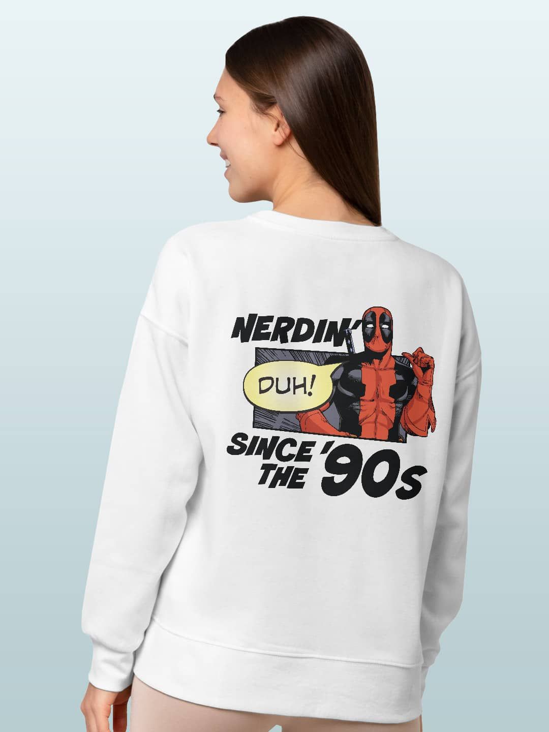 

macmerise Men Printed Sweatshirt, White