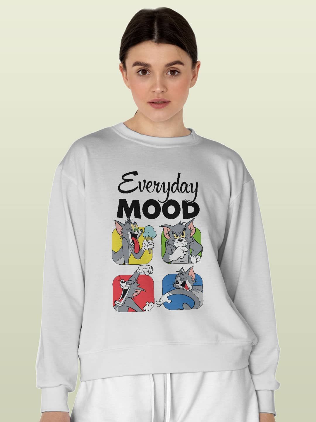 

macmerise Men Printed Sweatshirt, White