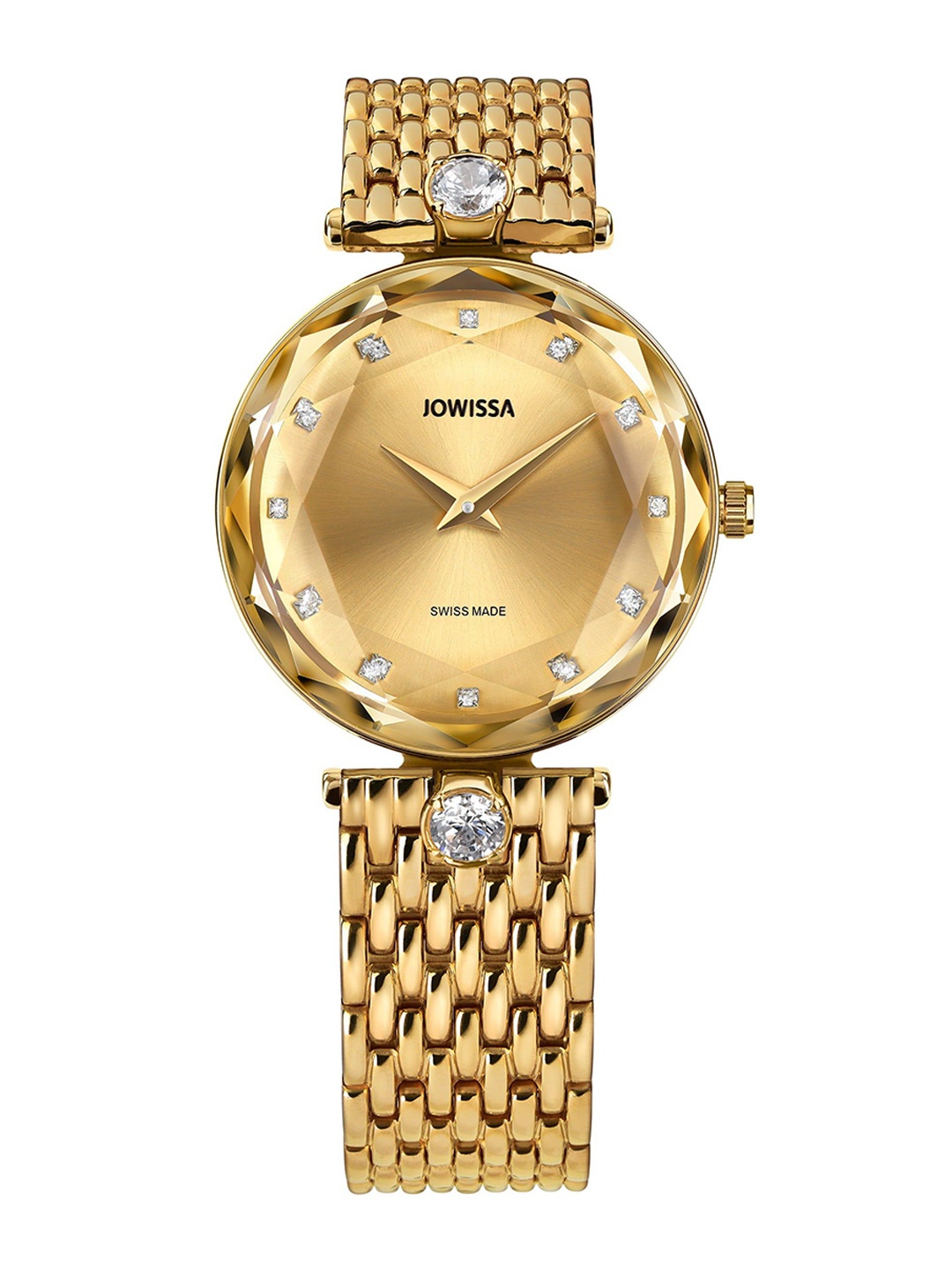 

JOWISSA Women Swiss Made Facet Brilliant Quartz Dial Analog Watch J5.841.M, Silver