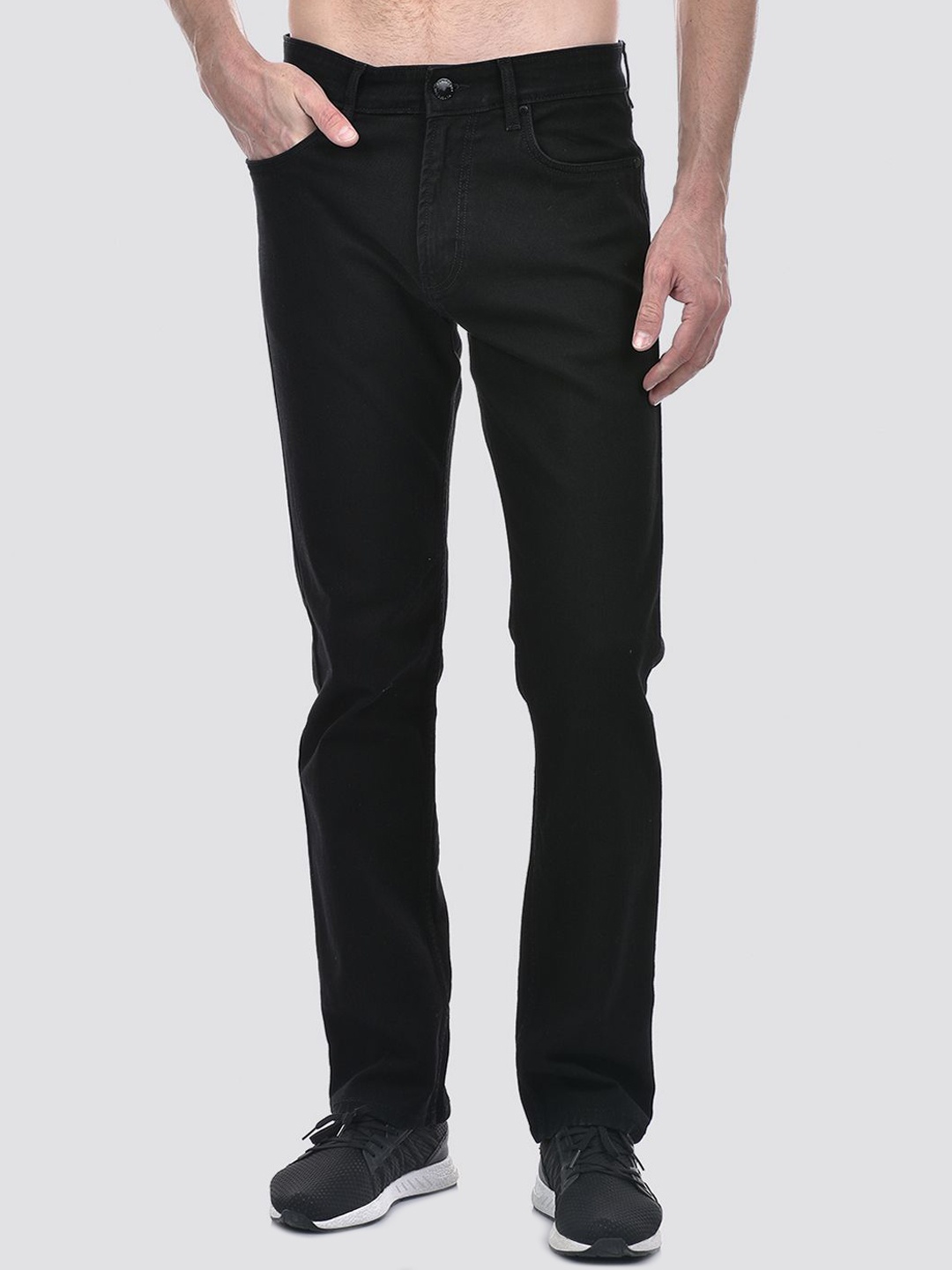 

Numero Uno Men Mid-Rise Tapered Fit Stretchable Jeans, Black