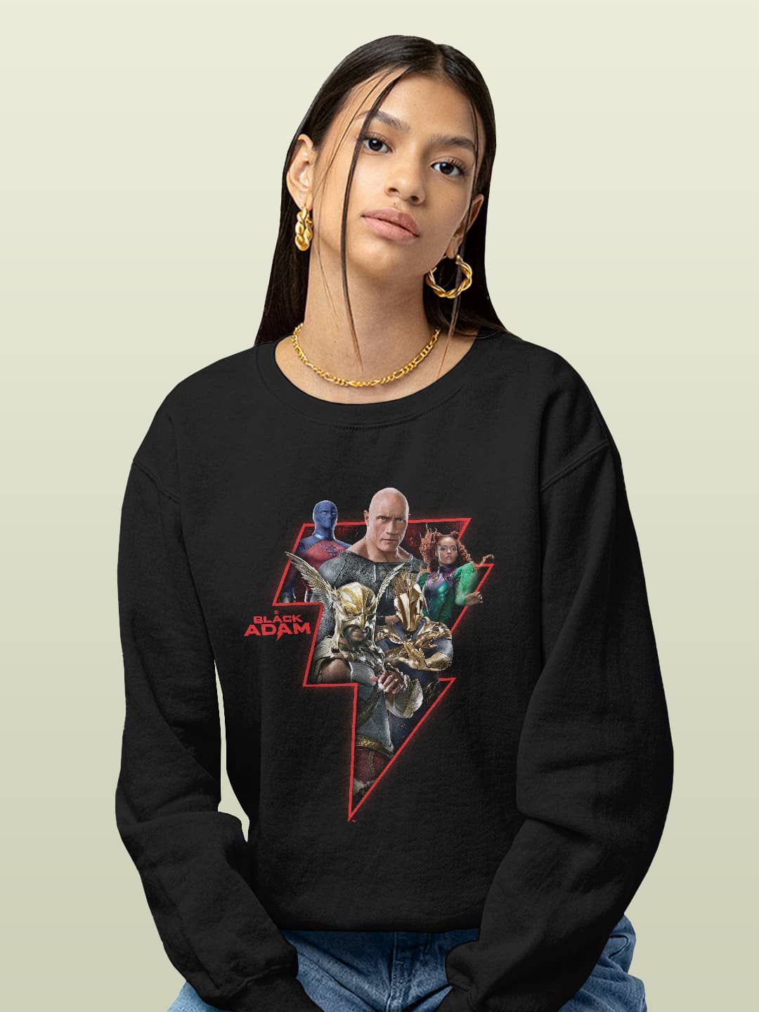 

macmerise Men Printed Sweatshirt, Black