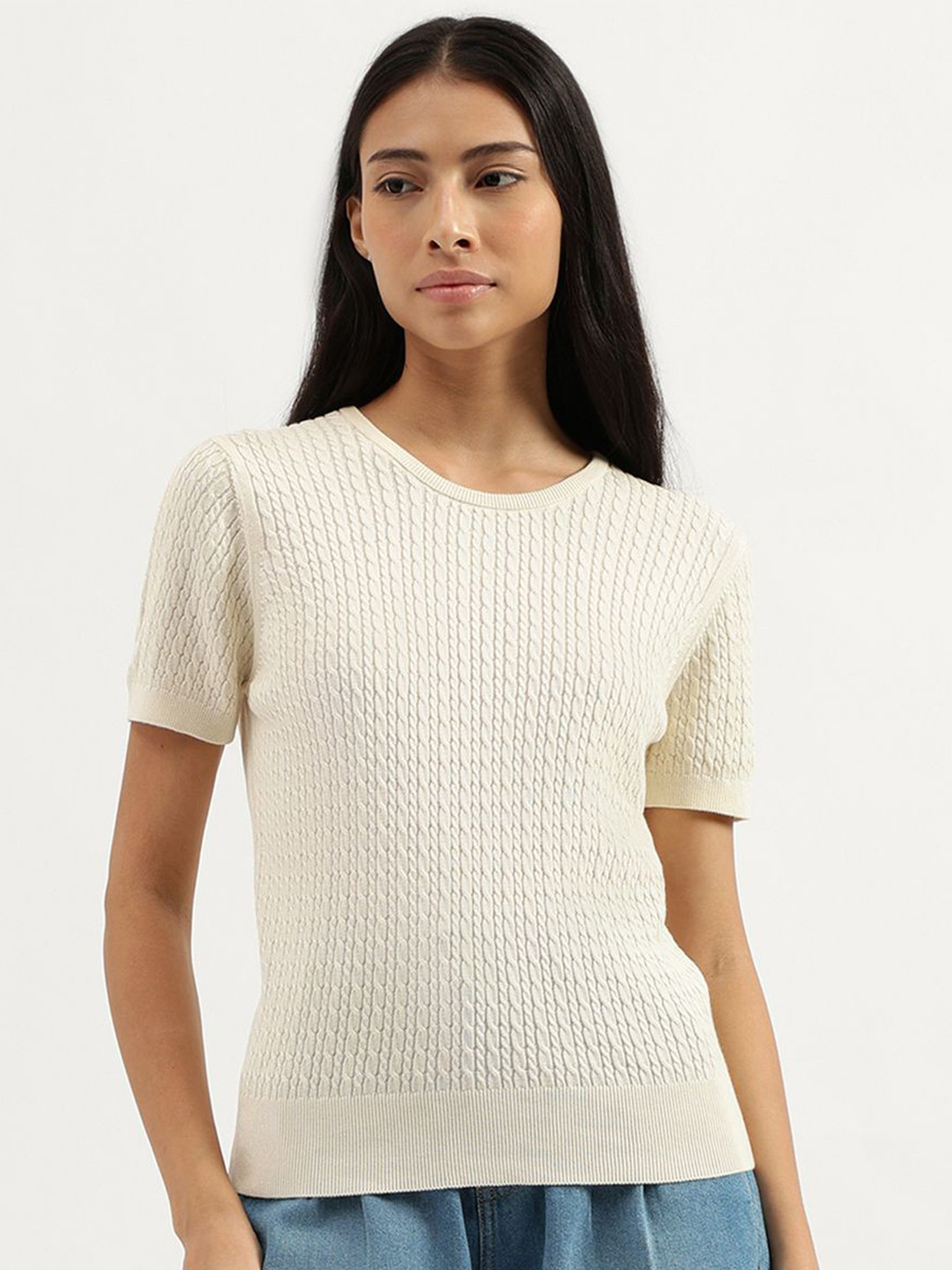 

United Colors of Benetton Cotton Top, White