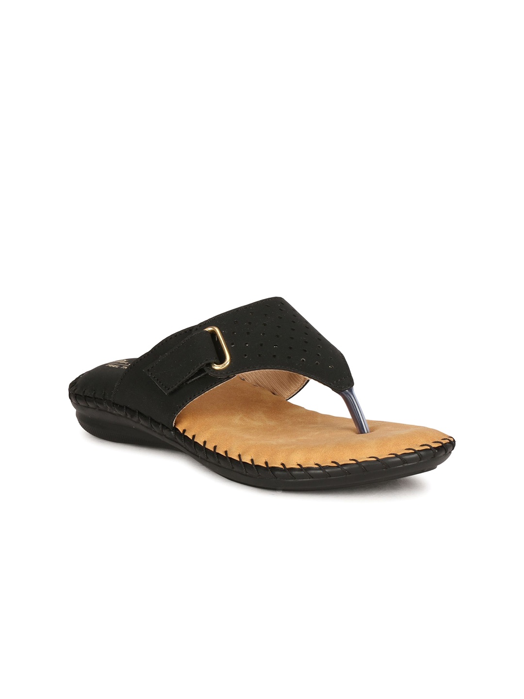 

BIG BIRD Embellished Wedge Sandals with Laser Cuts, Black