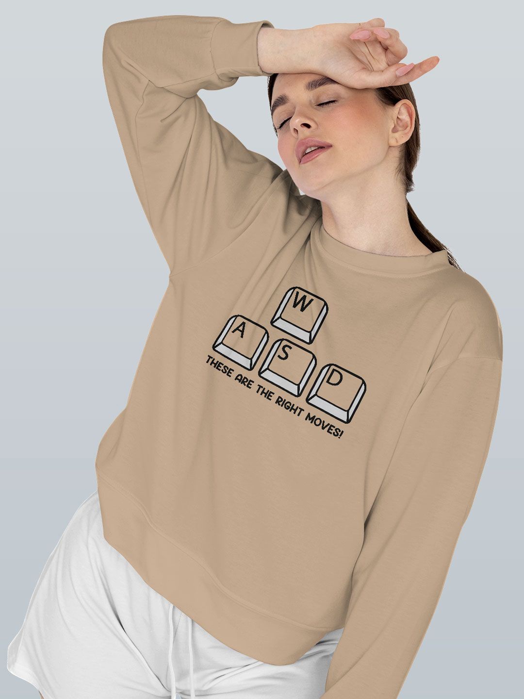 

macmerise Men Printed Sweatshirt, Beige