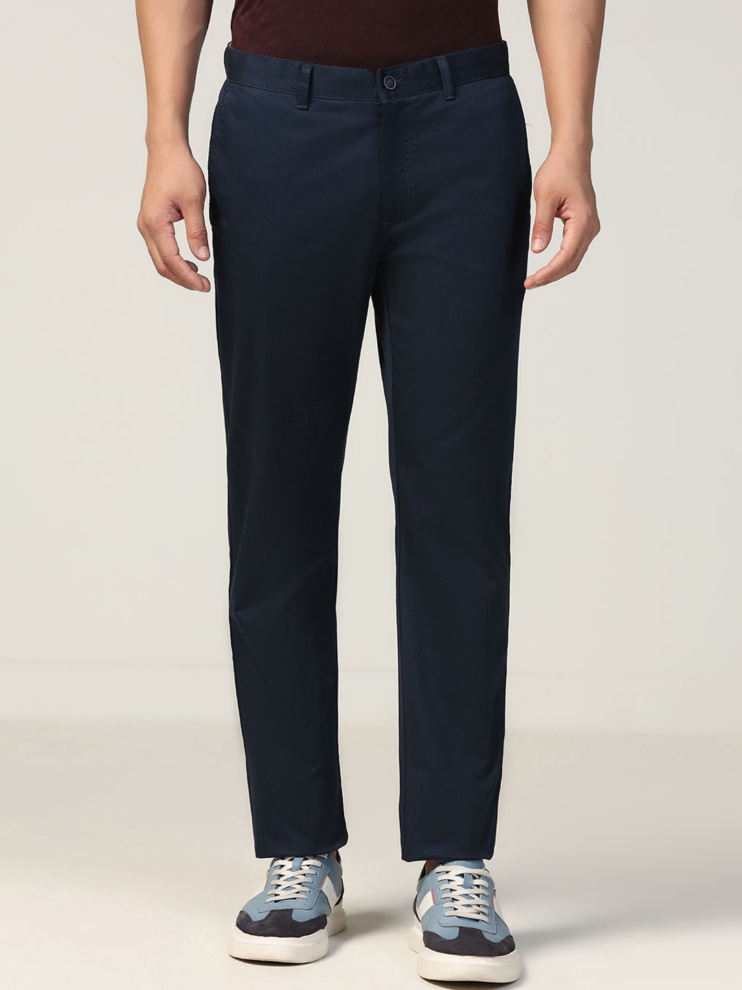 

Blackberrys Men Slim Fit Chinos Trousers, Navy blue