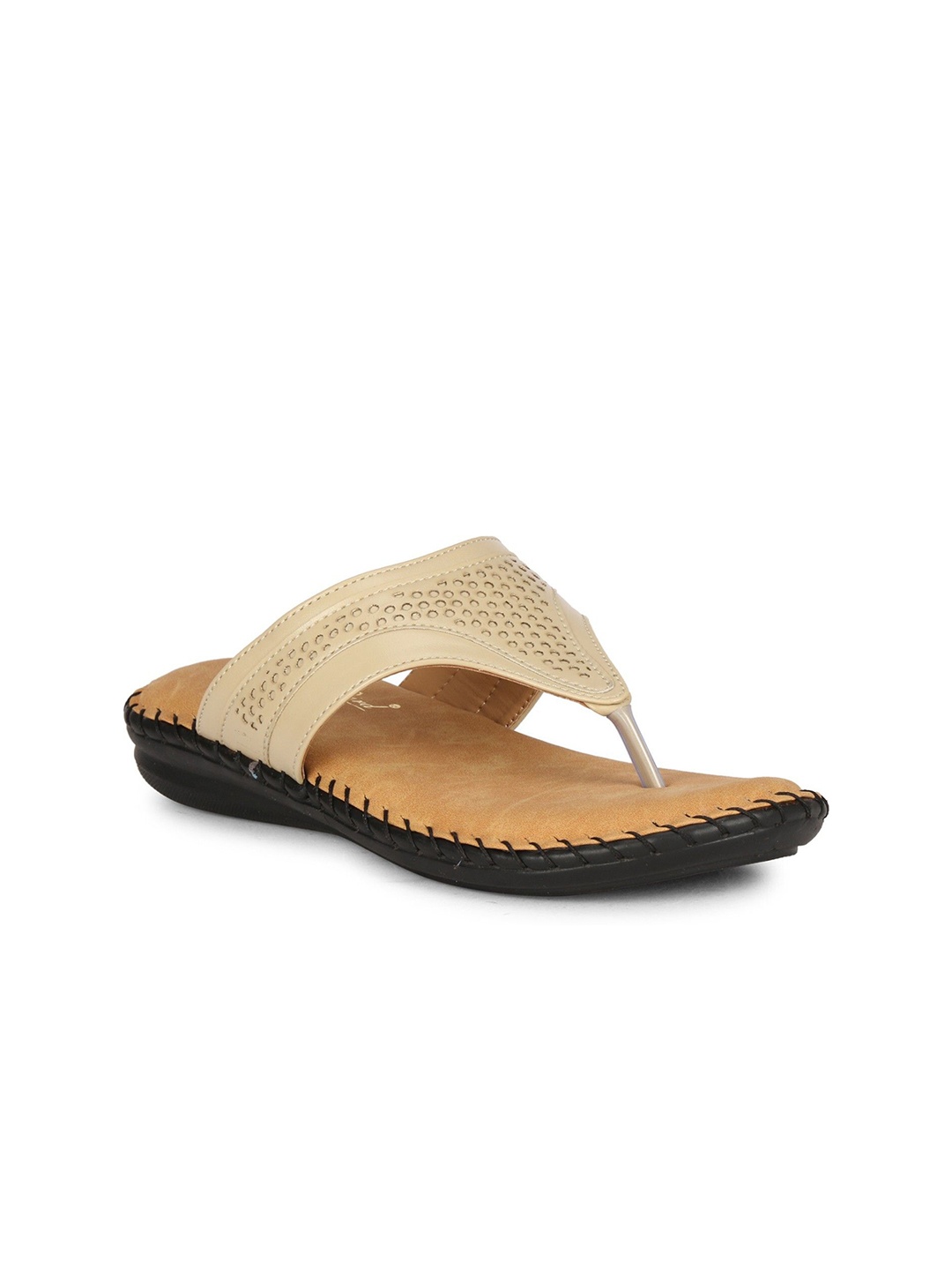 

BIG BIRD Women Textured Comfort Heel Sandal, Cream