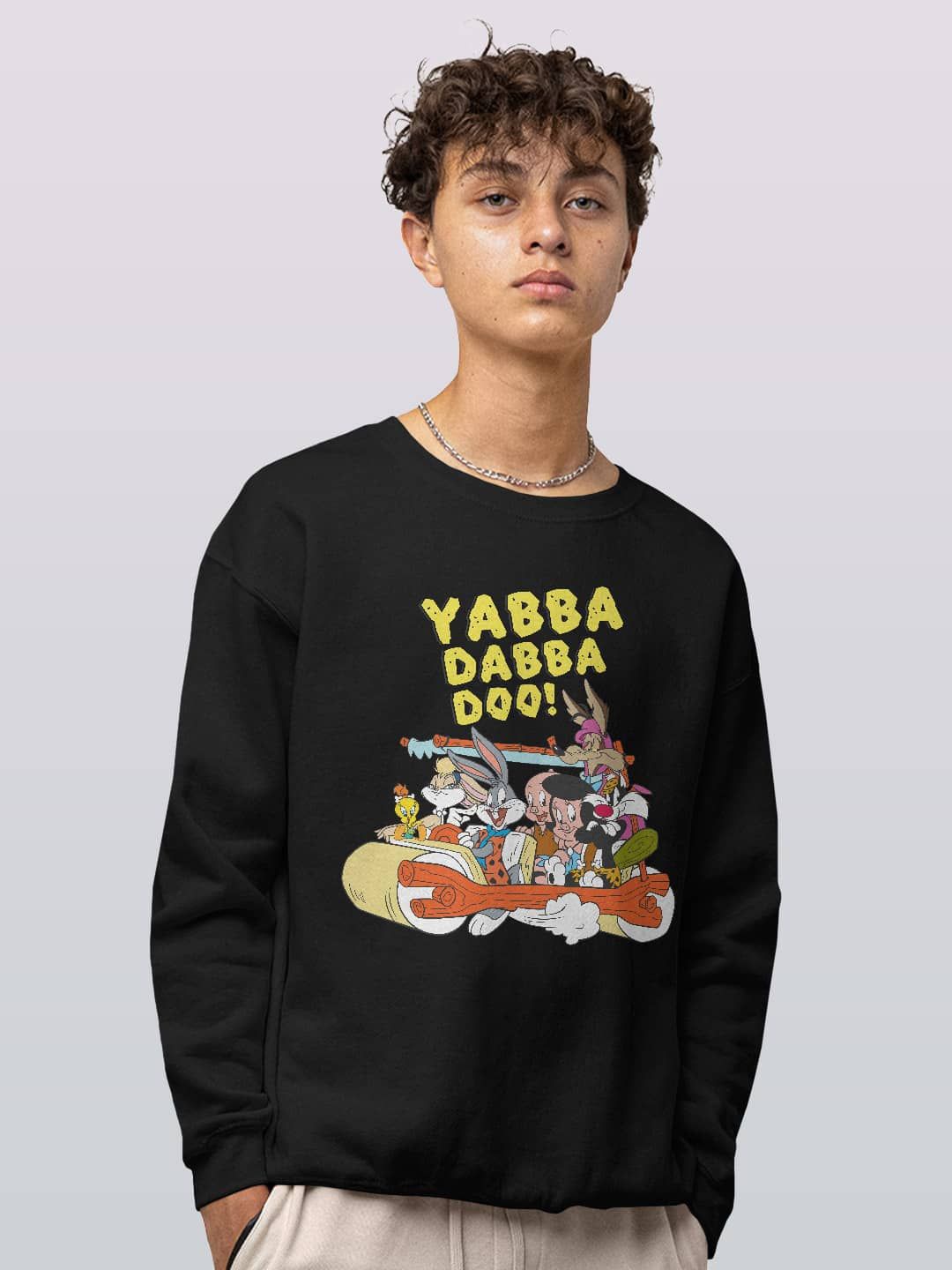 

macmerise Men Printed Sweatshirt, Black