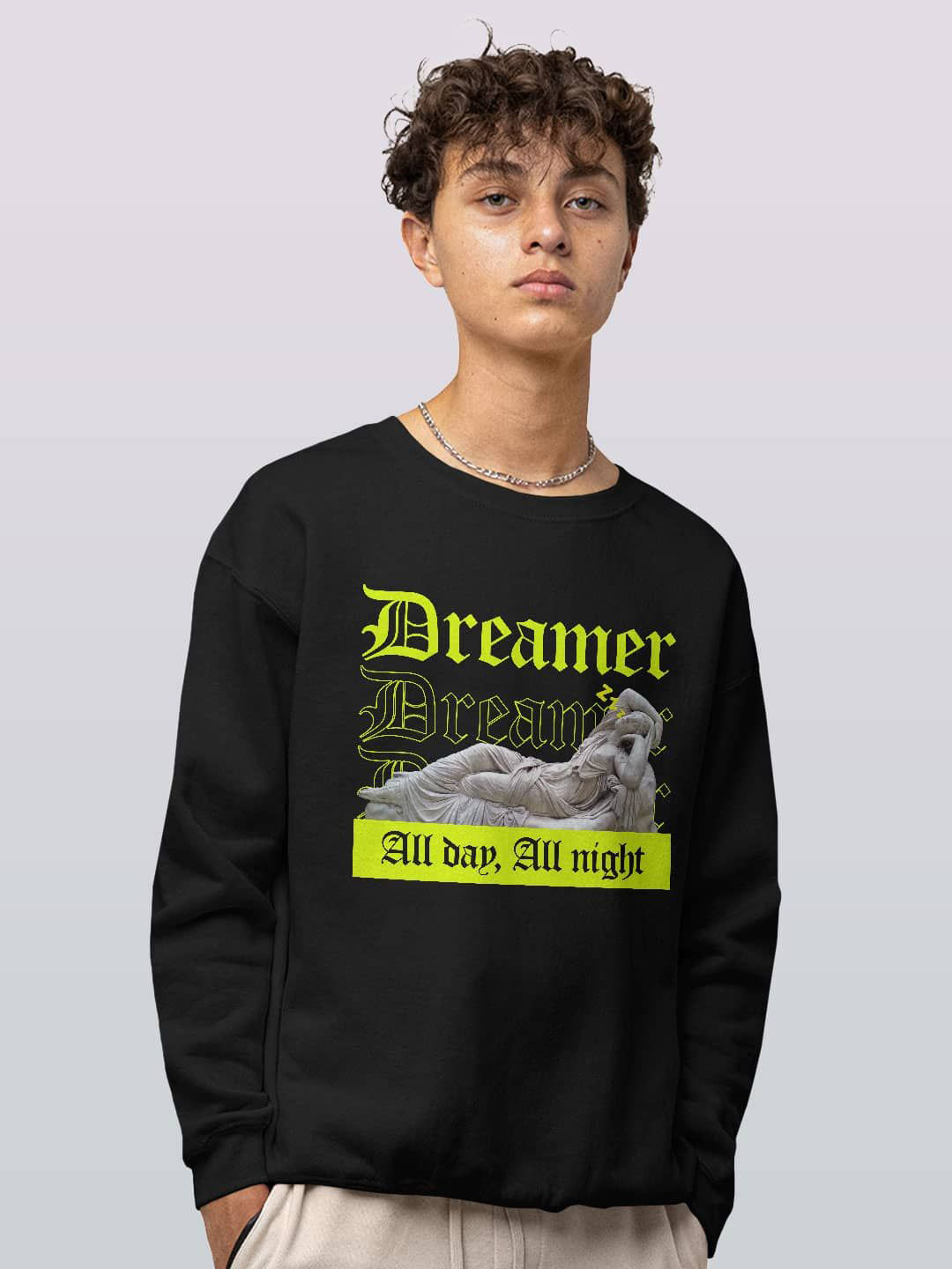 

macmerise Men Printed Sweatshirt, Black