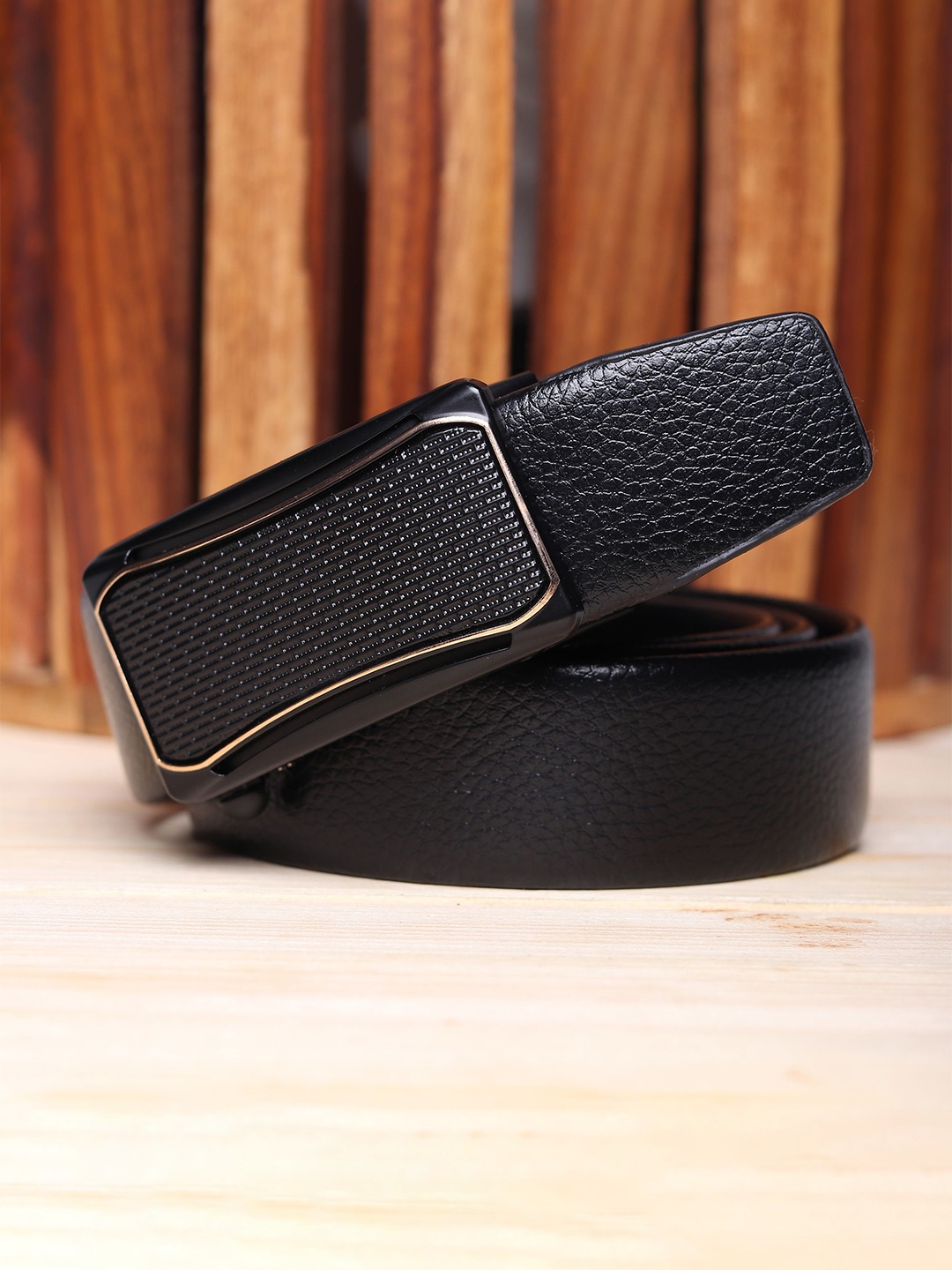 

WINSOME DEAL Men Textured Belt, Black