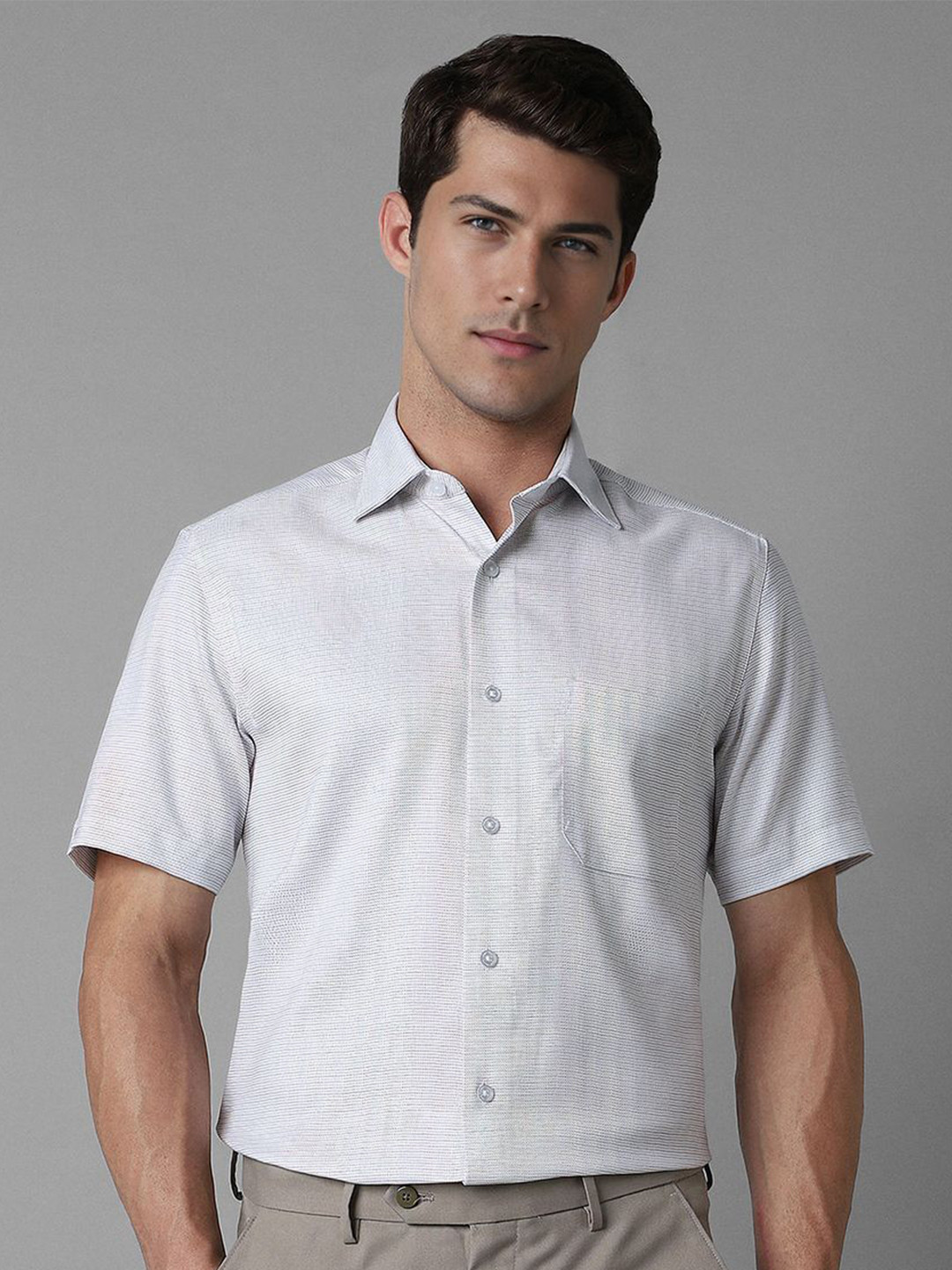 

Louis Philippe Men Opaque Formal Shirt, White