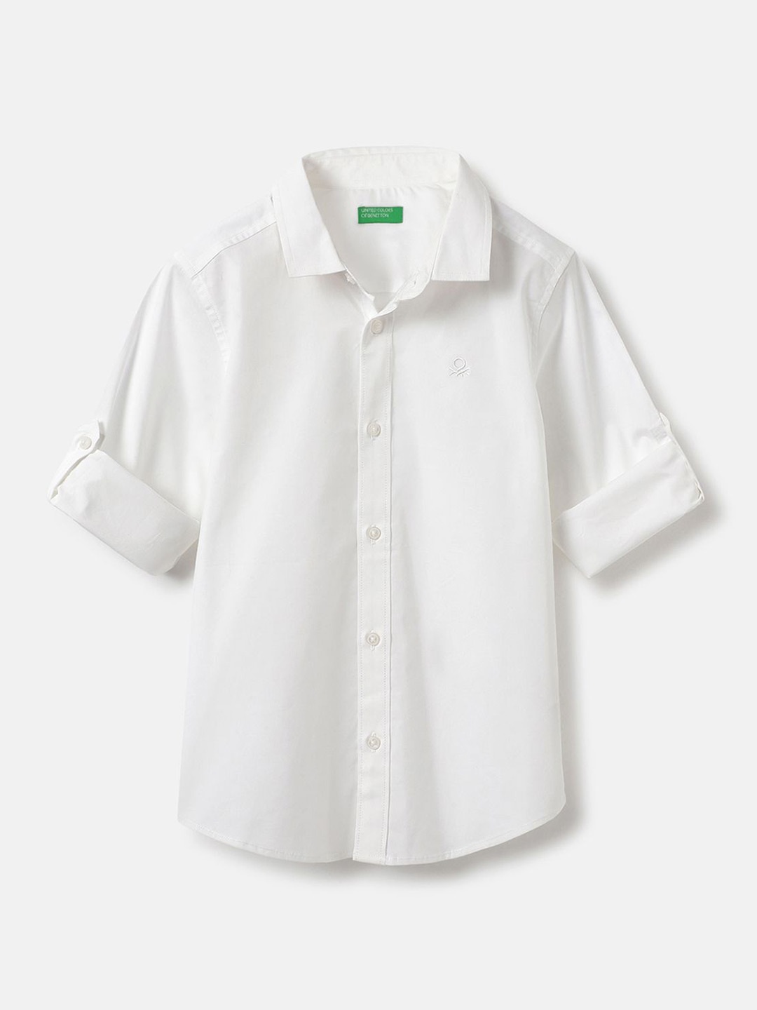 

United Colors of Benetton Boys Opaque Casual Shirt, White