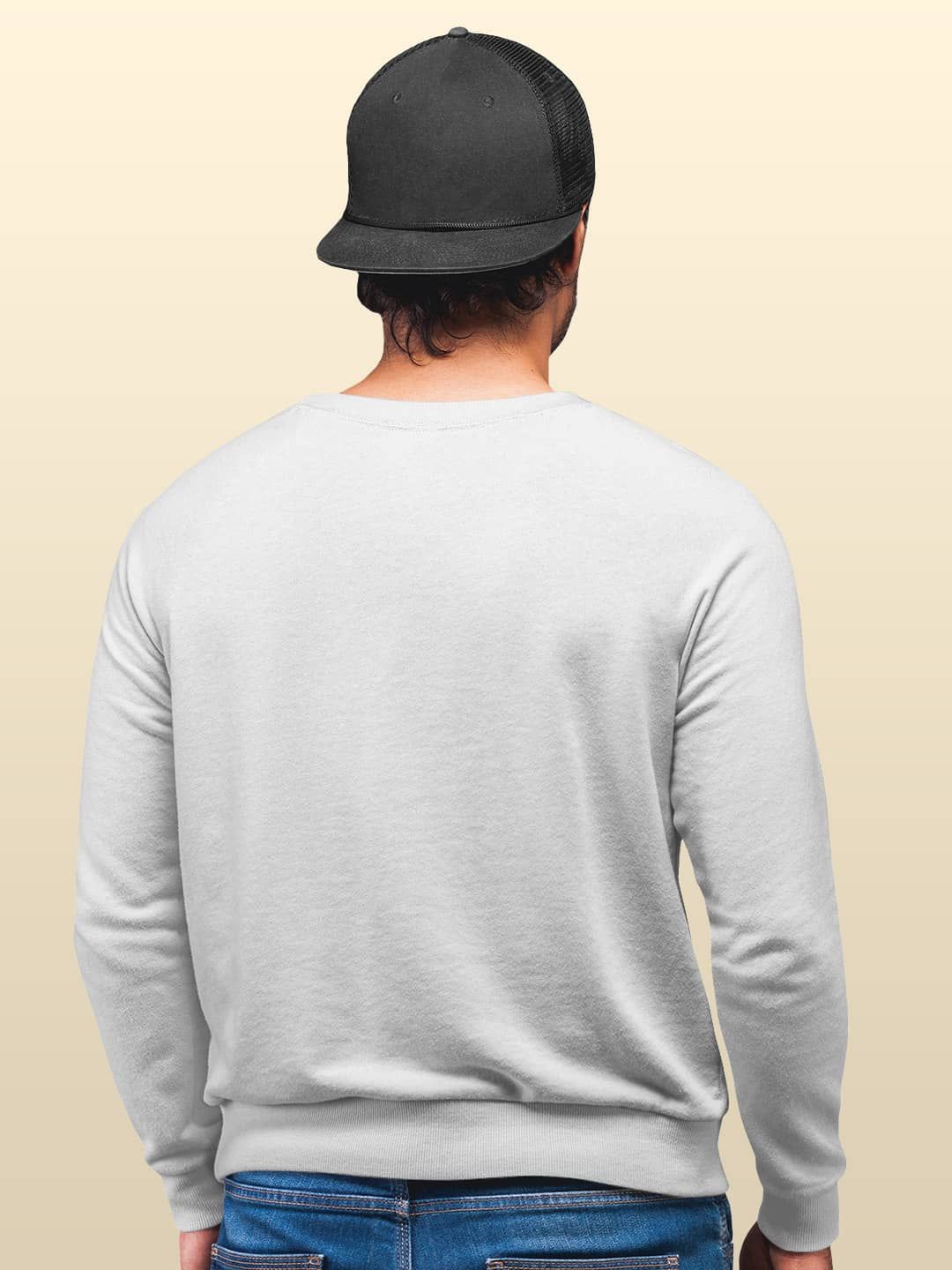 

macmerise Men Sweatshirt, White