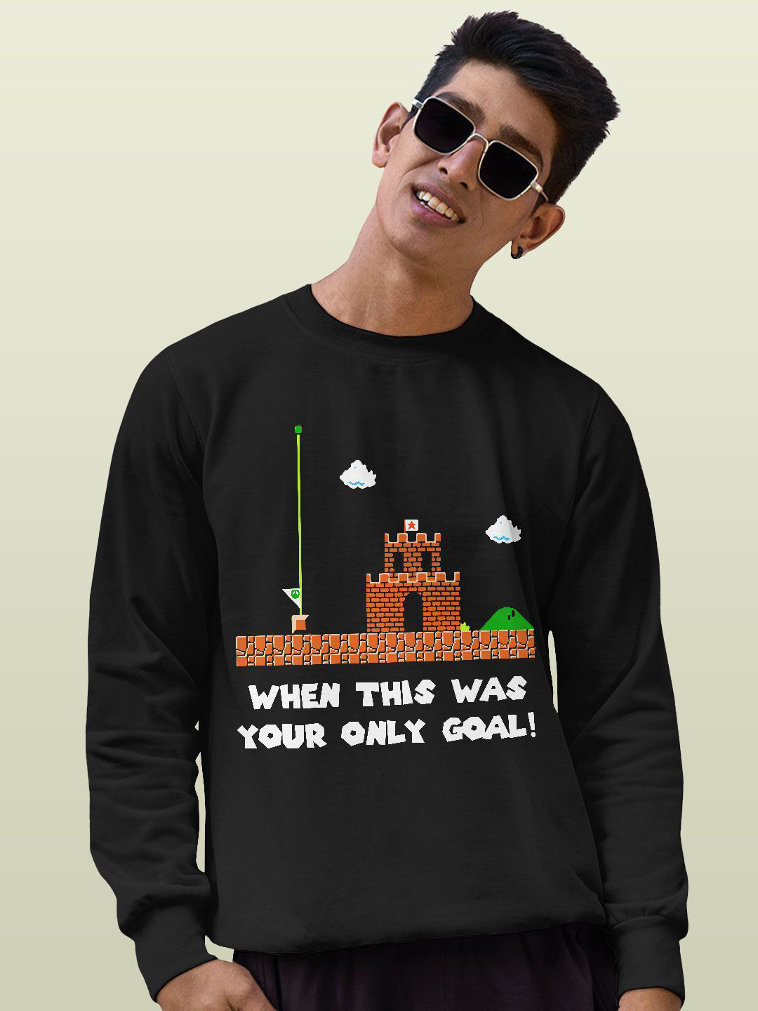 

macmerise Men Printed Sweatshirt, Black