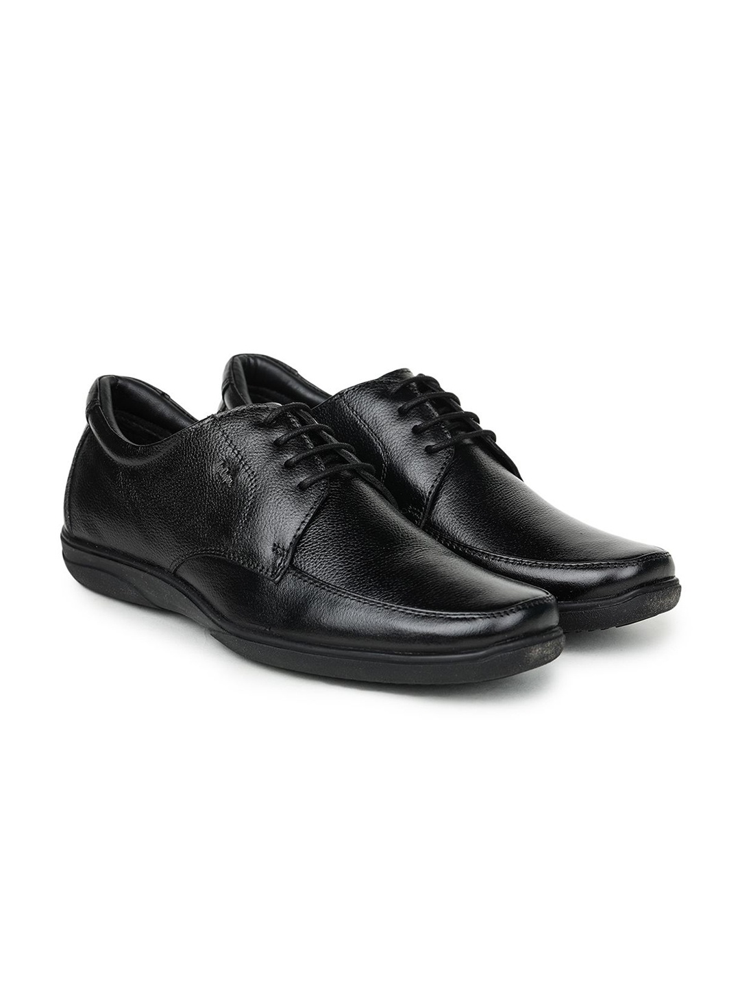 

Lee Cooper Men Leather High-Top Derbys Formal Shoes, Black