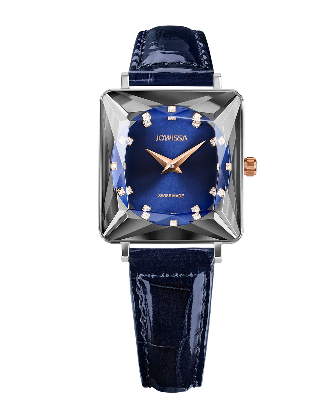 

JOWISSA Women Swiss Made Facet Princess Quartz Dial Analog Watch J8.783.M, Blue