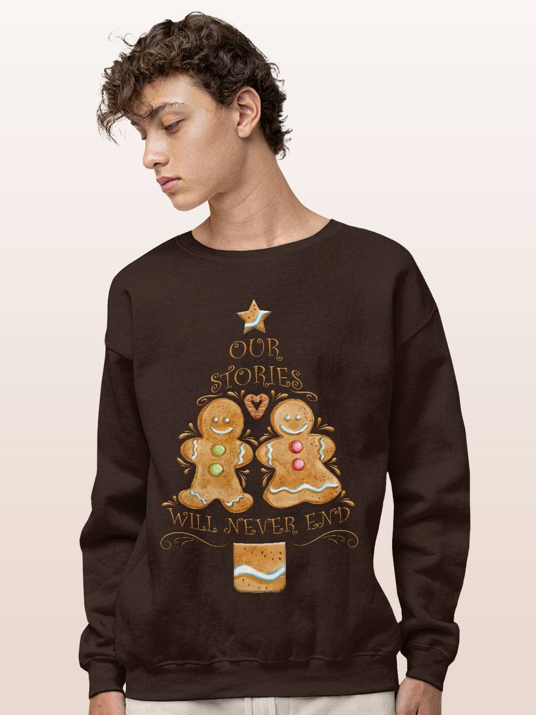 

macmerise Men Printed Sweatshirt, Brown