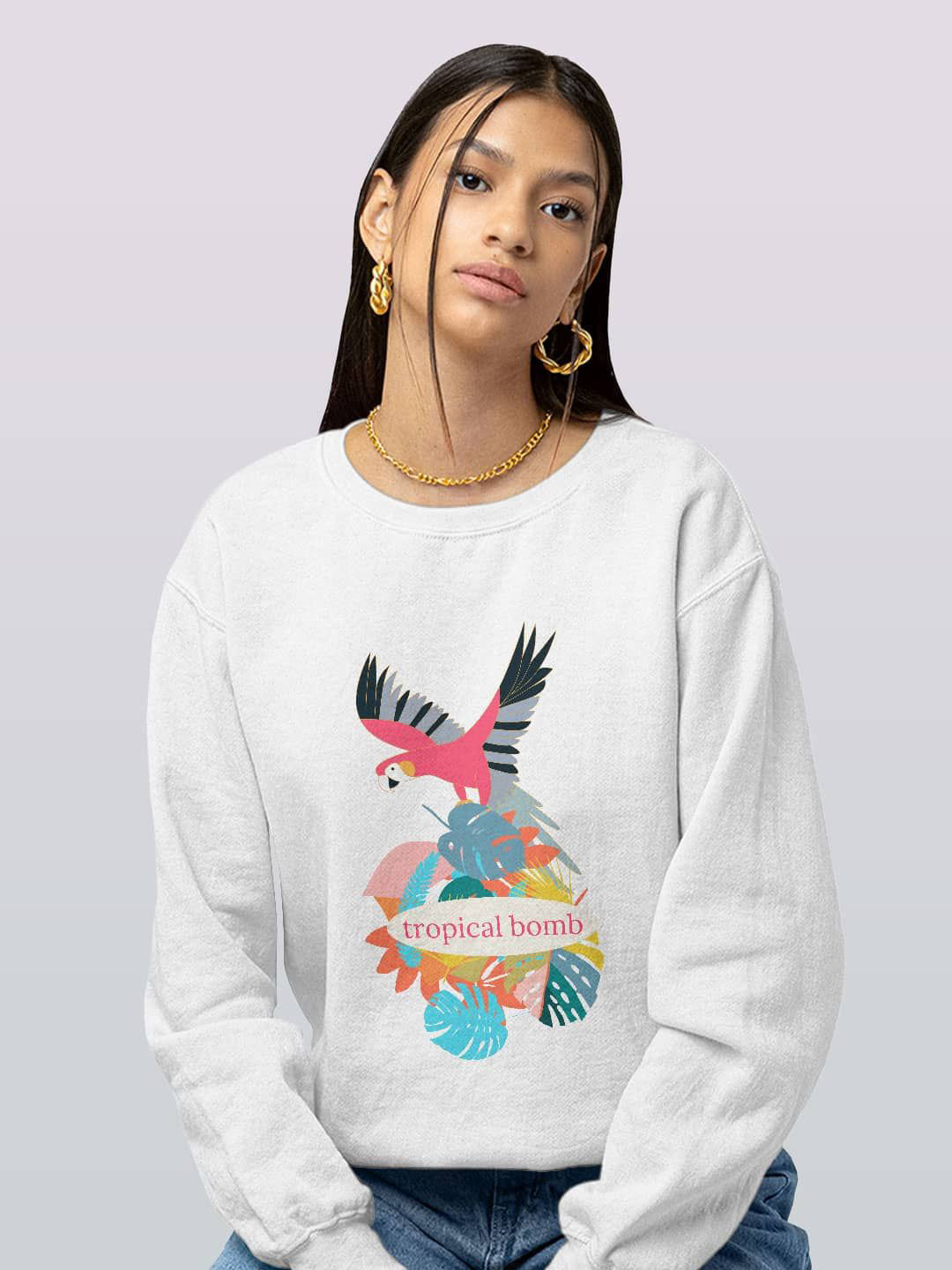 

macmerise Men Printed Sweatshirt, White