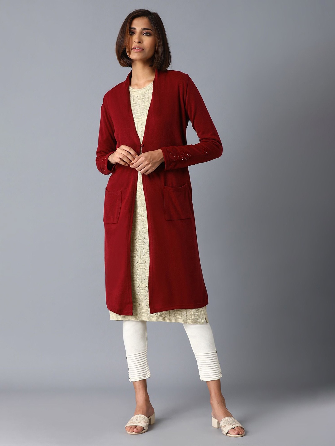 

W Women Cardigan, Red