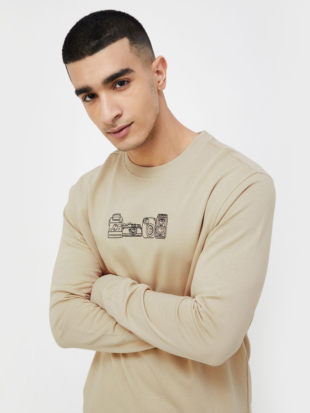 

Fame Forever by Lifestyle Men Sweatshirt, Beige