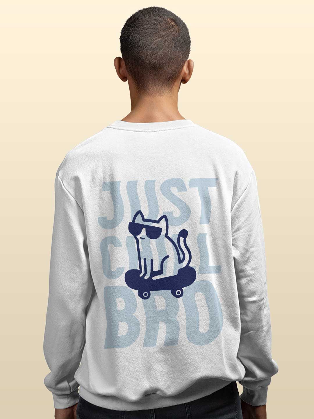 

macmerise Men Printed Sweatshirt, White