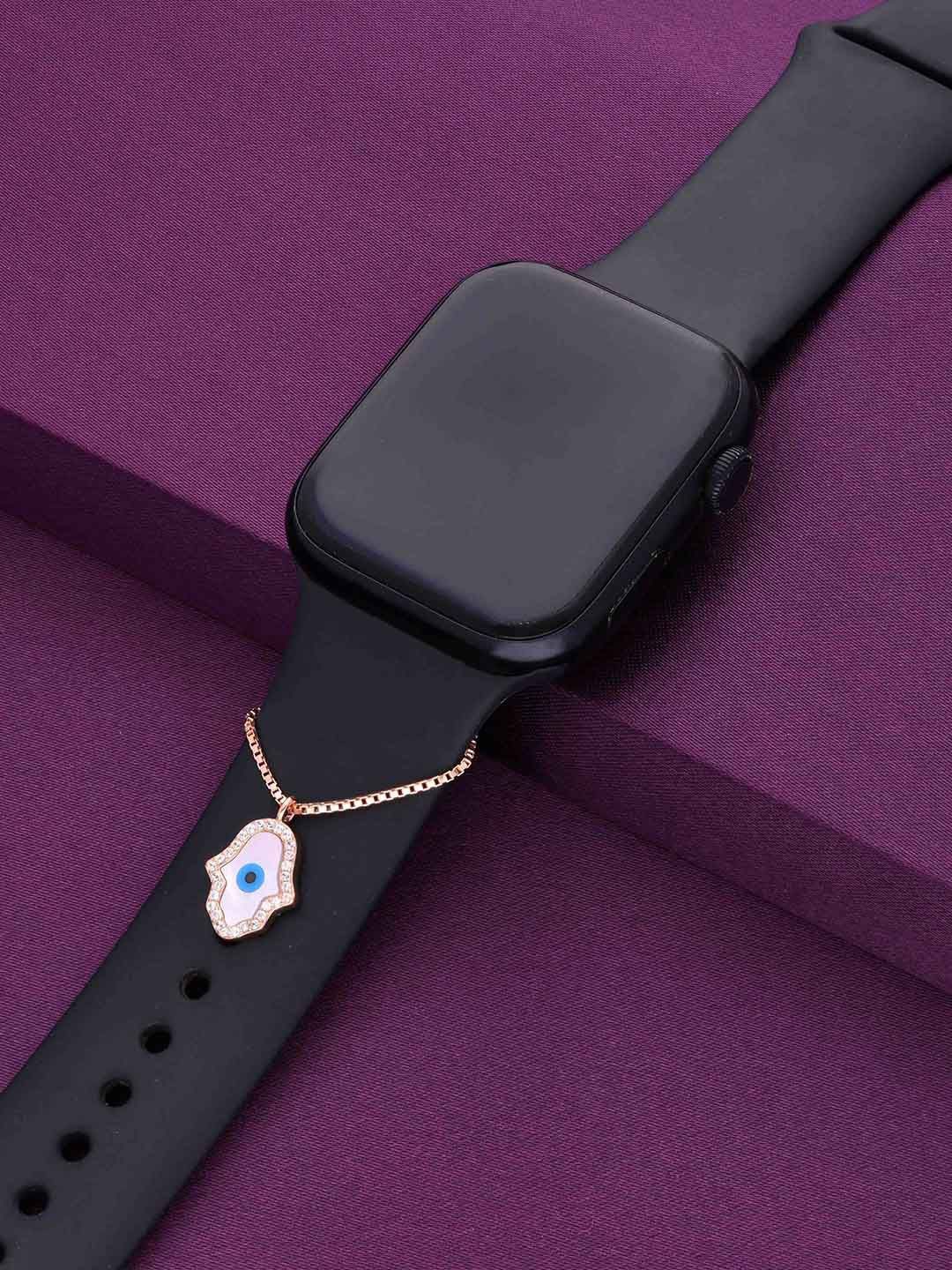 

KAI JEWELHamsa Zircon Sterling Silver Watch Charm, Rose gold