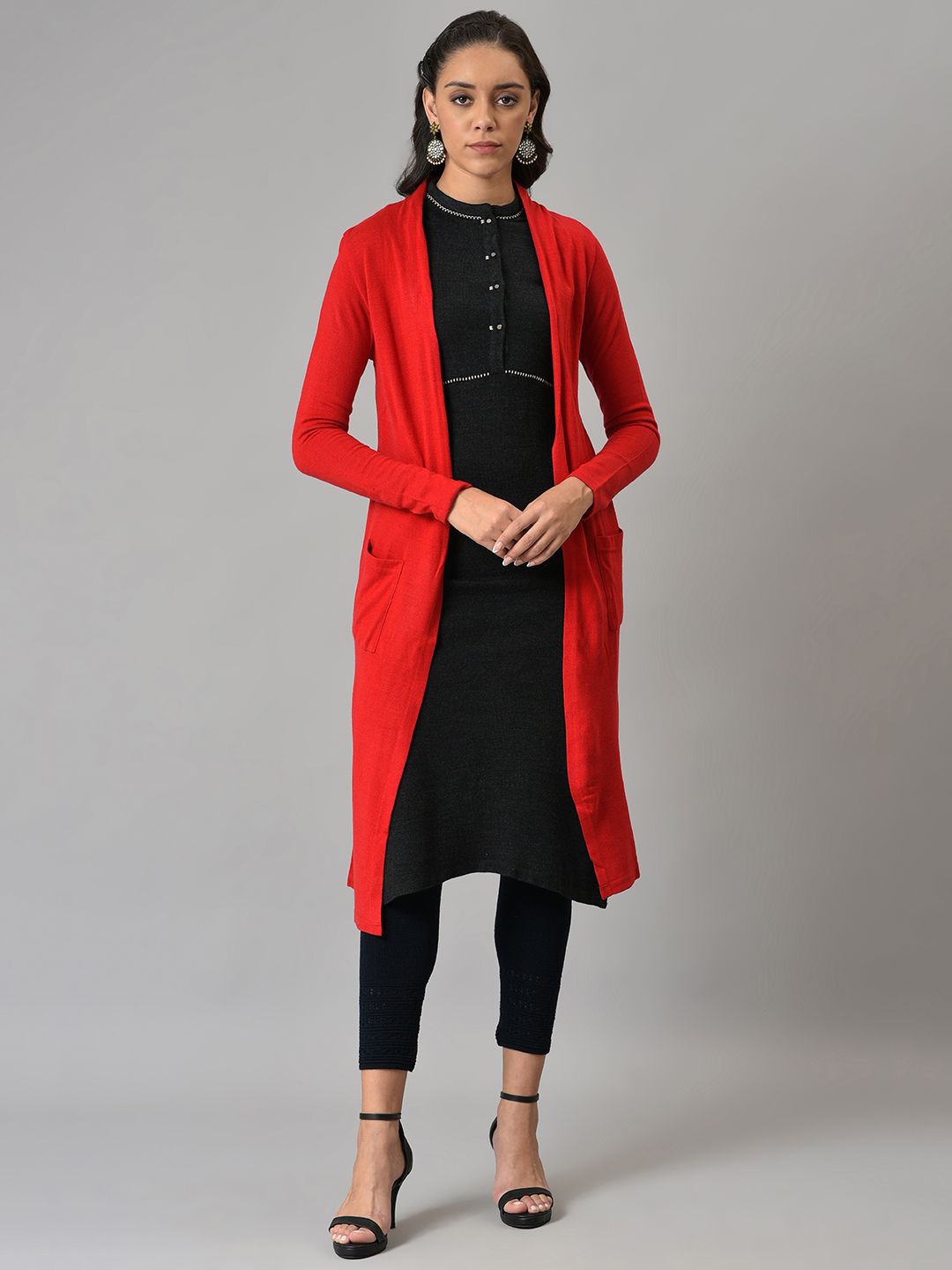 

W Women Polyester PU Coated, Red