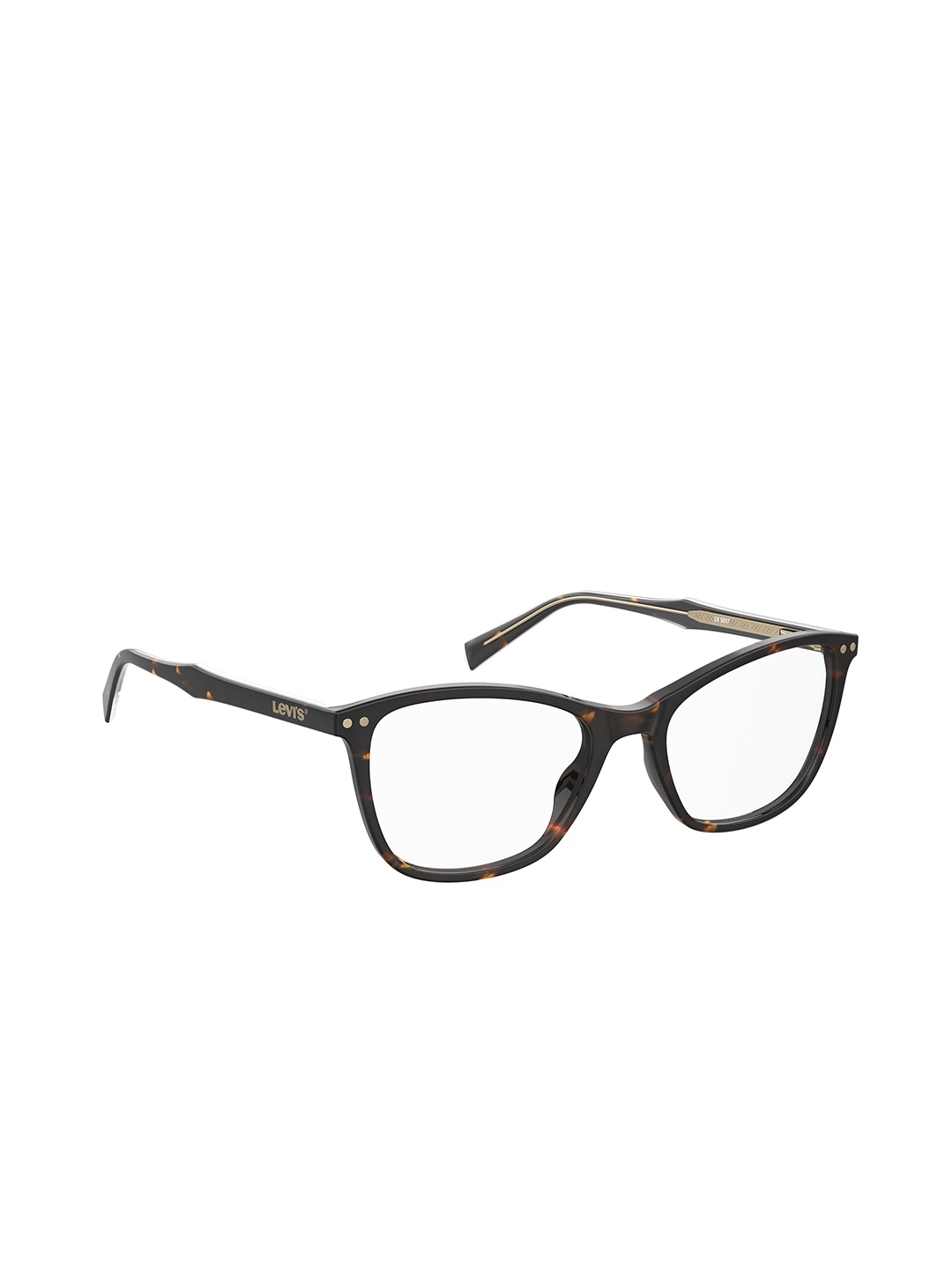 

Levis Women Abstract Rimless Wayfarer Frames, Brown