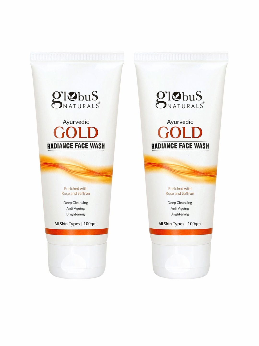 

Globus naturals Gold Set Of 2 Radiance Face Wash - 100g Each, Na
