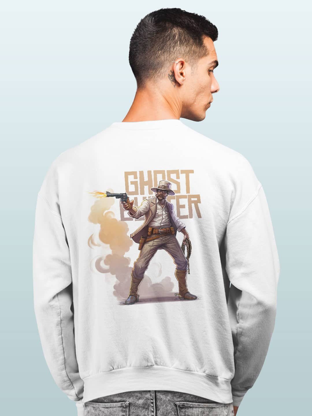 

macmerise Men Printed Sweatshirt, White