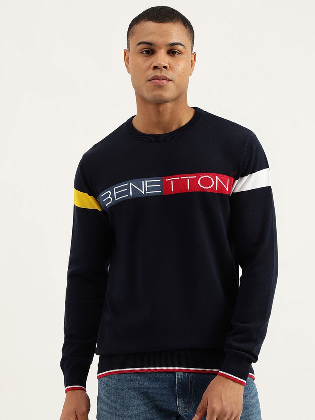 

United Colors of Benetton Men Pullover, Blue