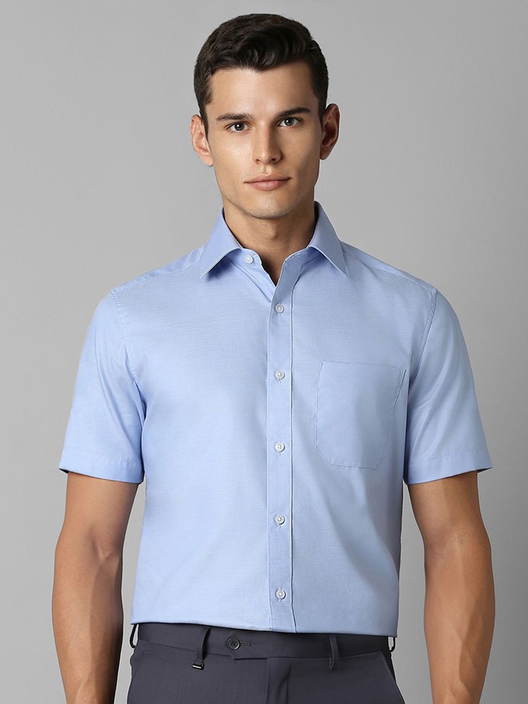 

Louis Philippe Men Opaque Formal Shirt, Blue