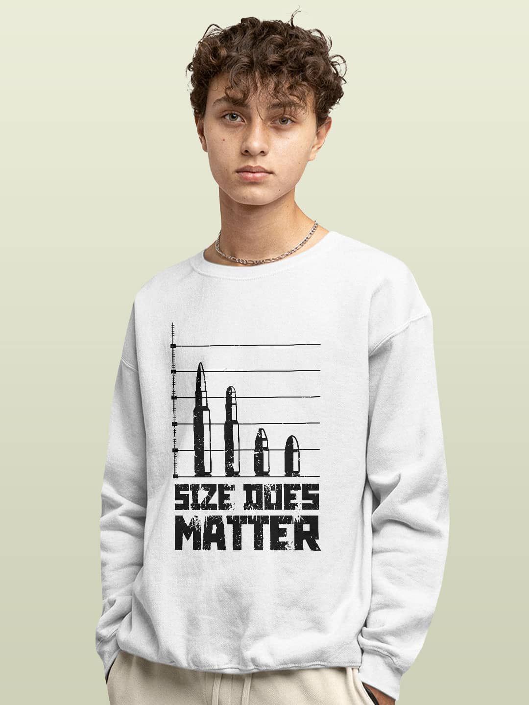 

macmerise Men Printed Sweatshirt, White